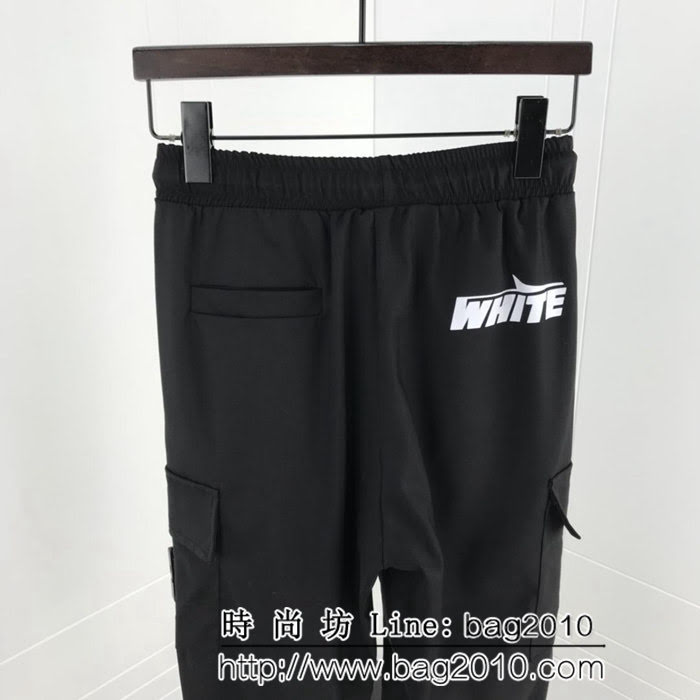 OFF 19早春薄款 字母刺繡 多口袋 男款休閒褲 ydi2418